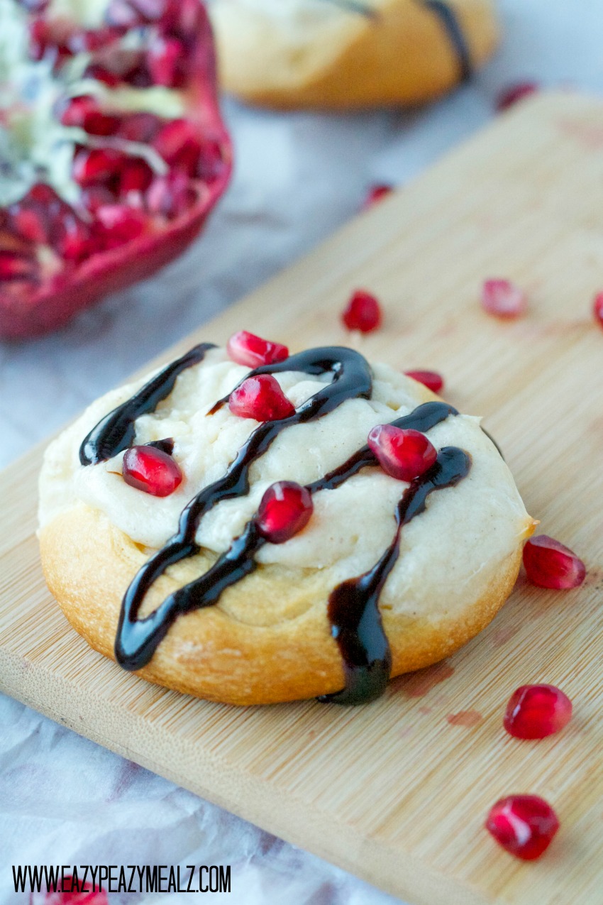 chocolate pomegranate breakfast pastry #holiday