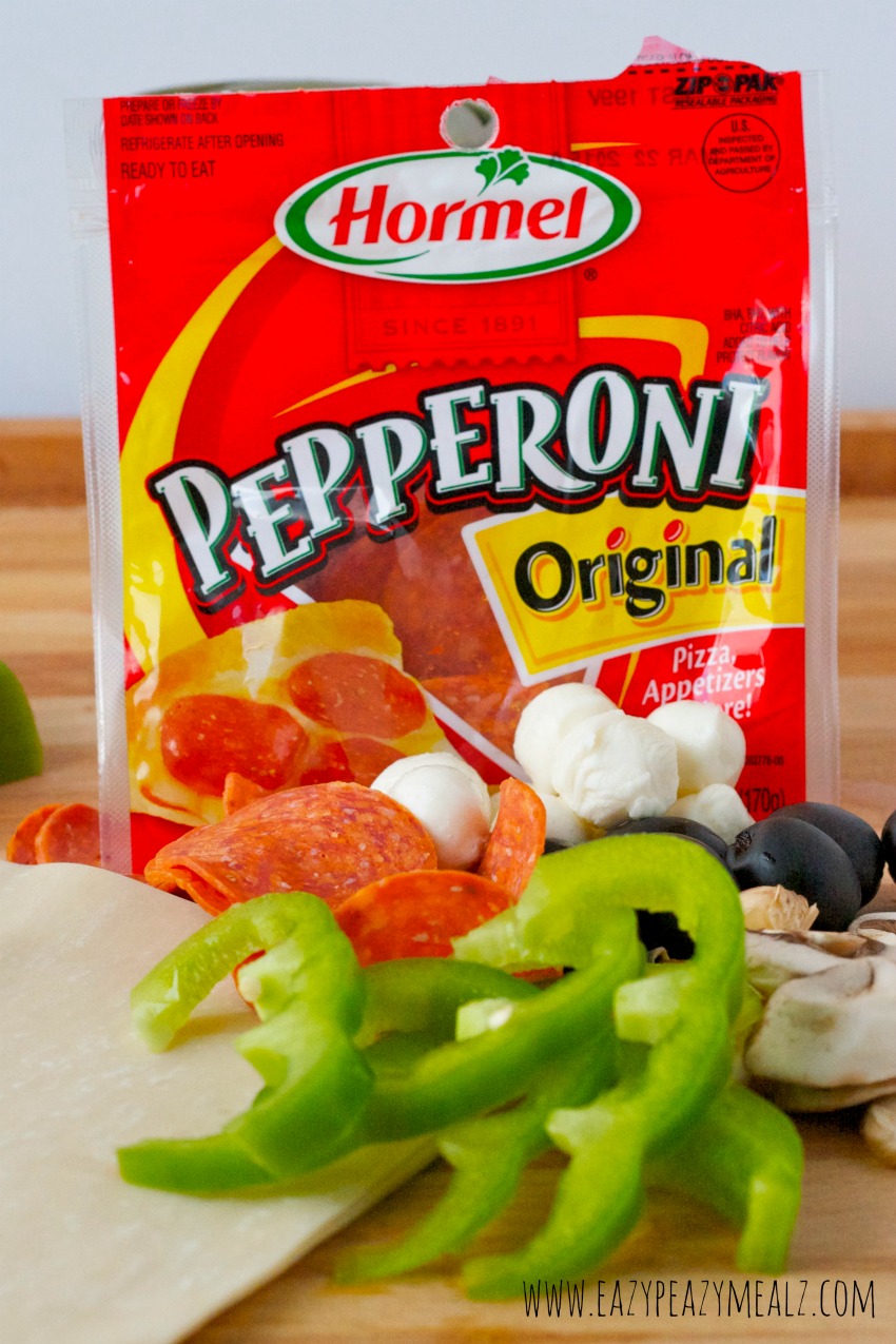 pepperoni, ingredients #eggrolls #pepitup