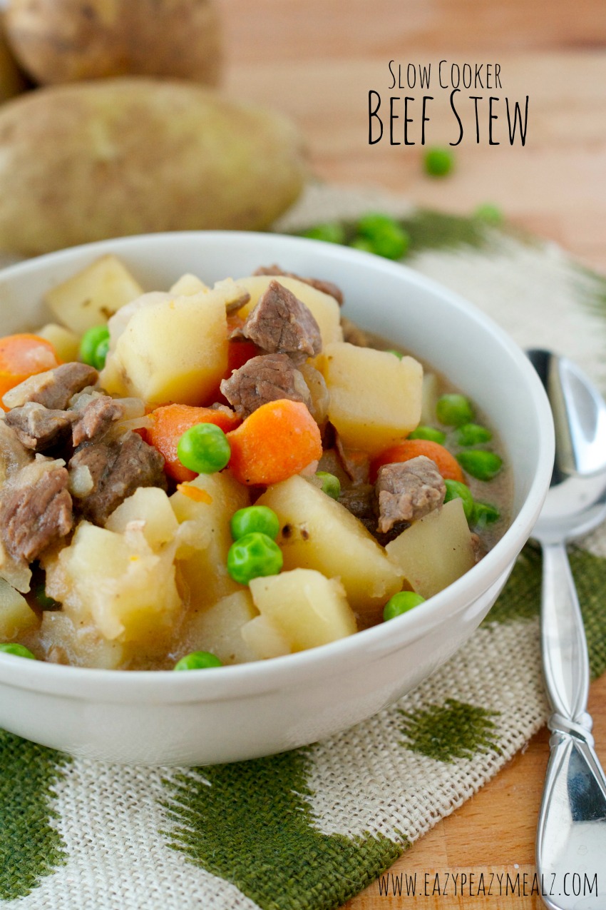 slow cooker beef stew eazy peazy mealz #Beefstew