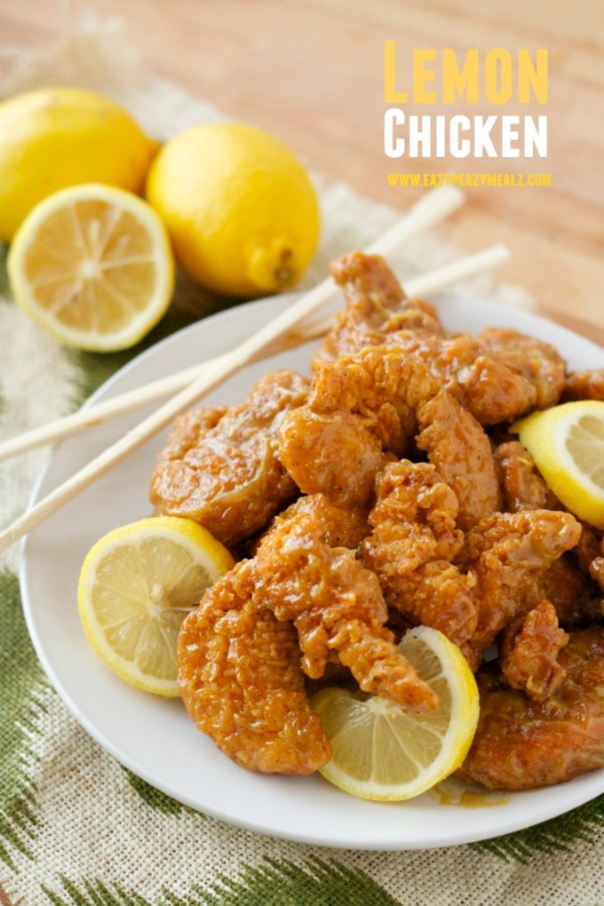 super easy lemon chicken #asian #lemonchicken