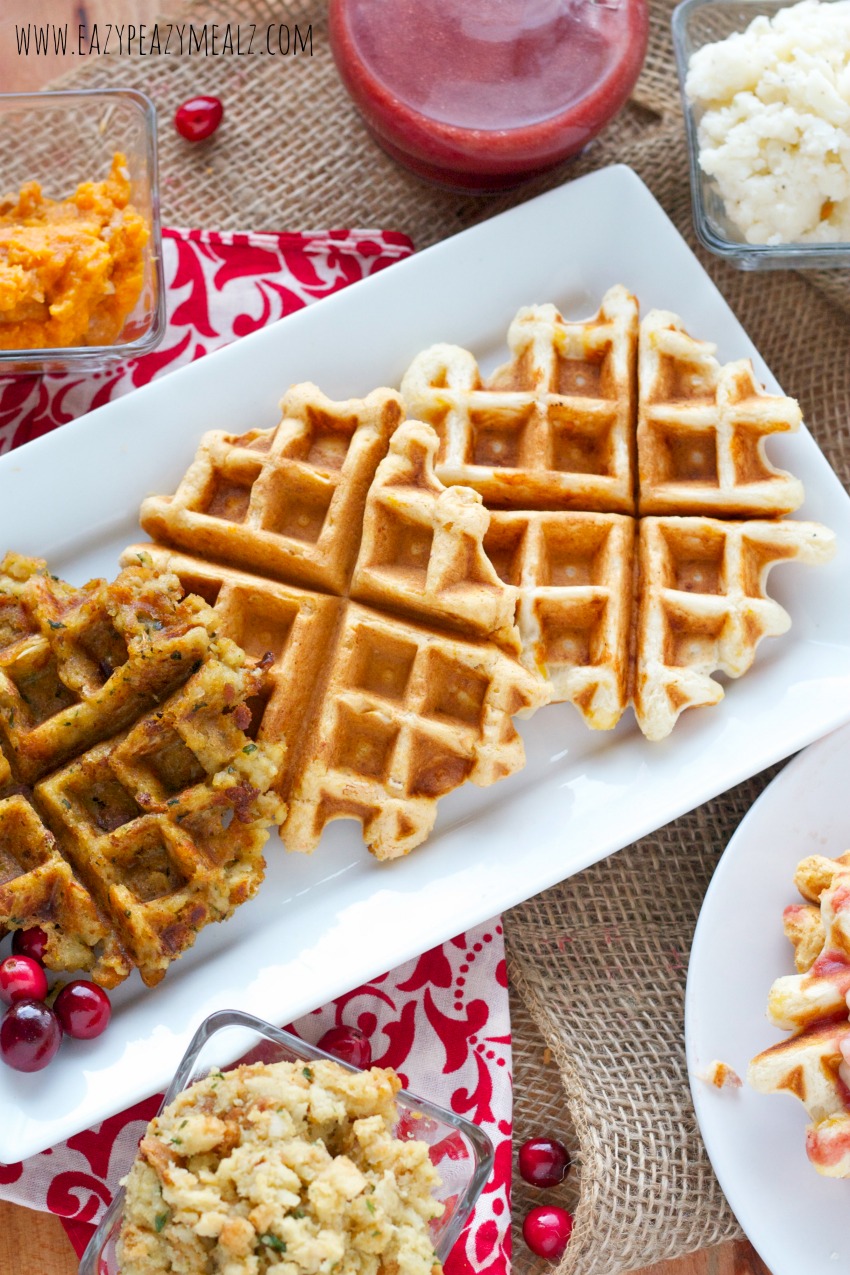 Thanksgiving Leftover Waffles Easy Peasy Meals