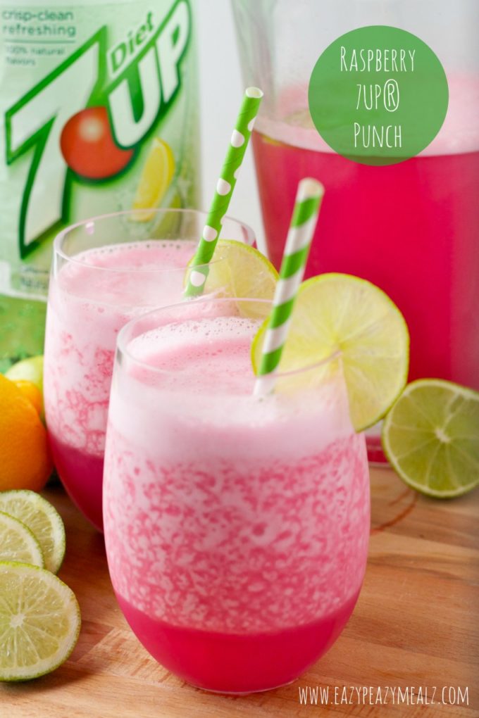 Raspberry 7UP® punch