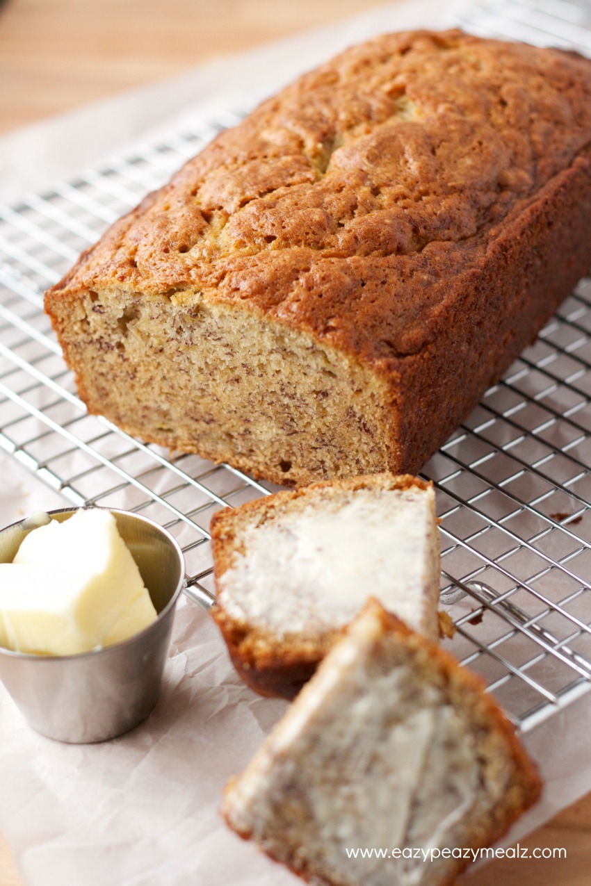 Super Simple Banana Bread - Eazy Peazy Mealz