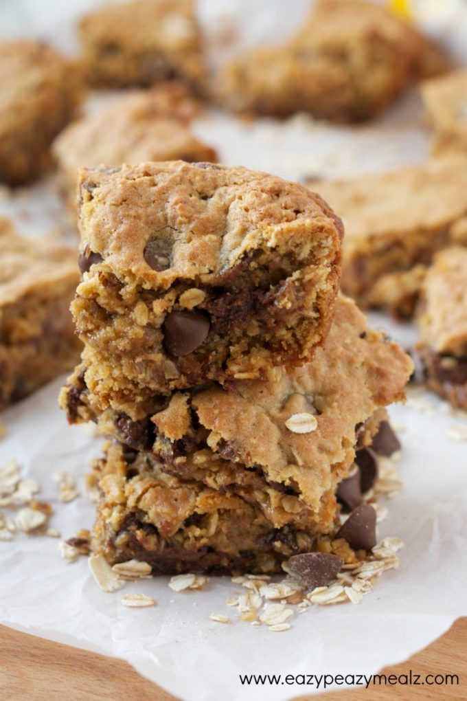 caramel chocolate oatmeal bars