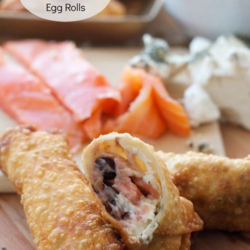 Smoked Salmon Black Bean Egg Rolls Easy Peasy Meals