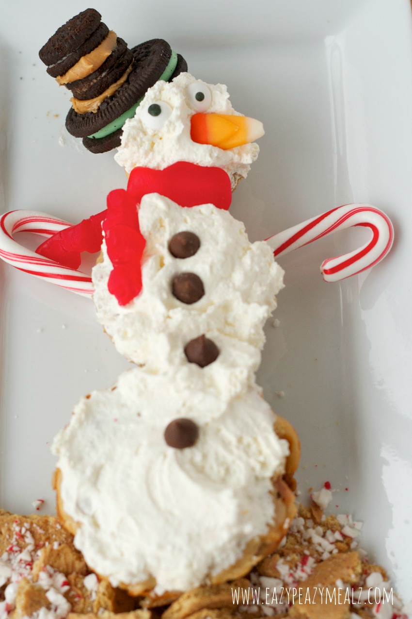snowman cheesecakes #snowman