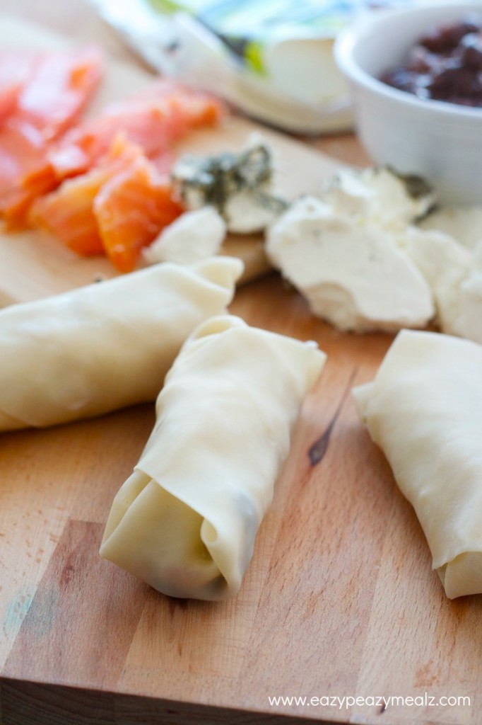 Smoked Salmon Black Bean Egg Rolls Easy Peasy Meals