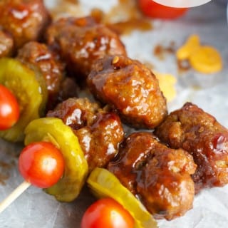 BBQ Bacon Cheeseburger Meatballs