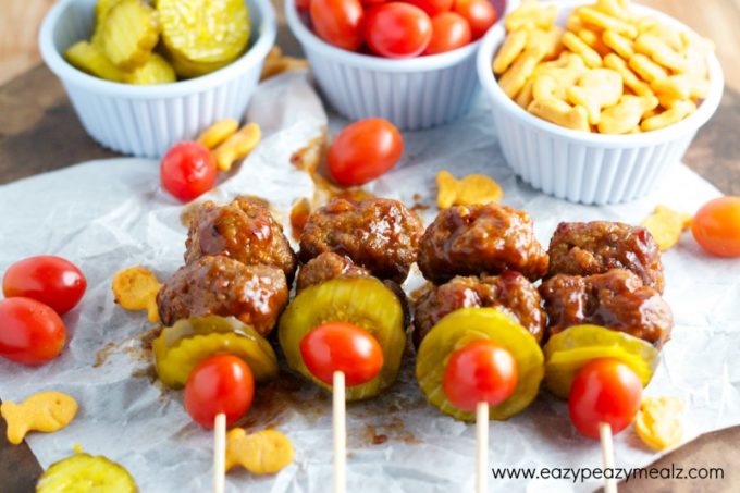 football appetizer meatballs, BBQ Bacon Cheeseburger Meatballs 