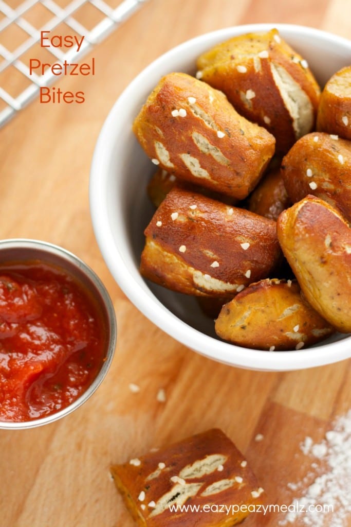 Easy Garlic Butter Soft Pretzel Bites Easy Peasy Meals