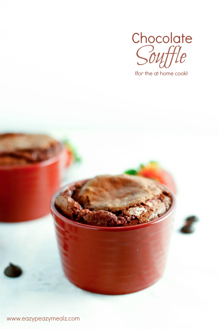 chocolate souffle, chocolate dessert 