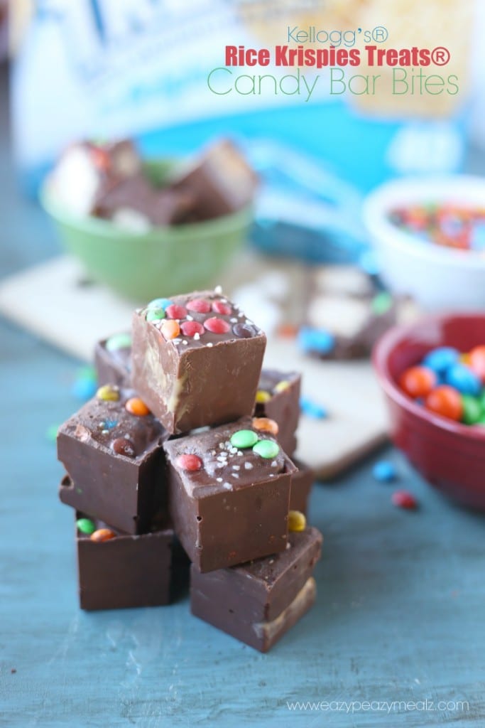 Rice Krispies TreatsCandy Bar Bites Easy Peasy Meals