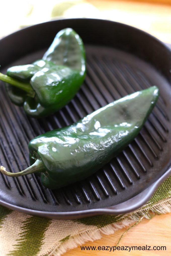 Roasted Poblano, it's so flavorful and smoky 