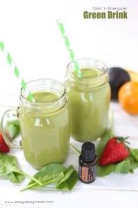 Slim n energize green drink smoothie