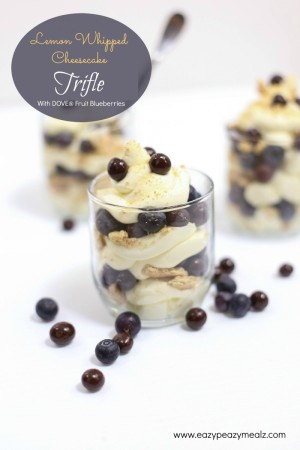Lemon Whipped Cheesecake Trifles with DOVE® Fruit Blueberries