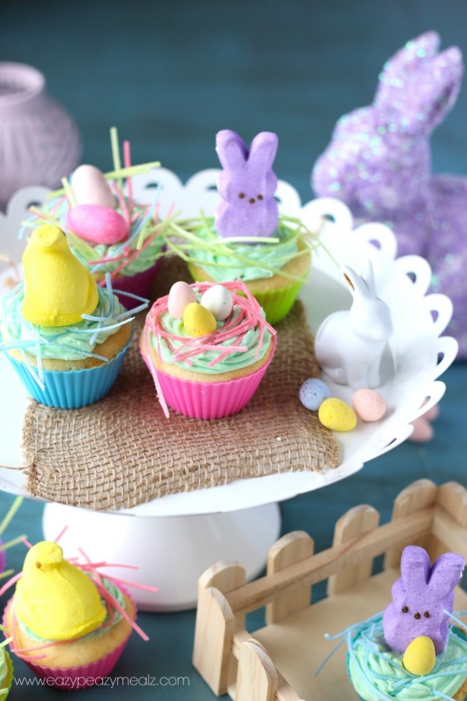 bunny peep cupcakes
