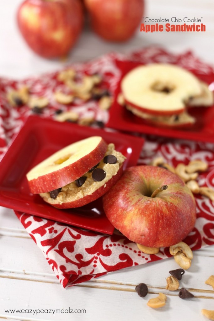 chocolate chip cookie apple sammy snack