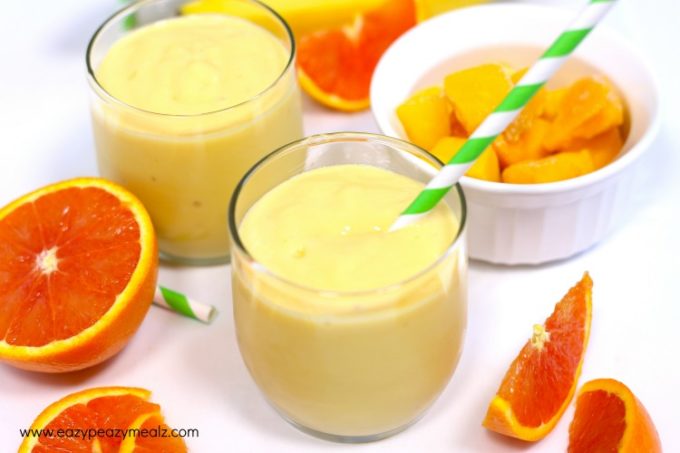 creamy dreamy orange smoothie