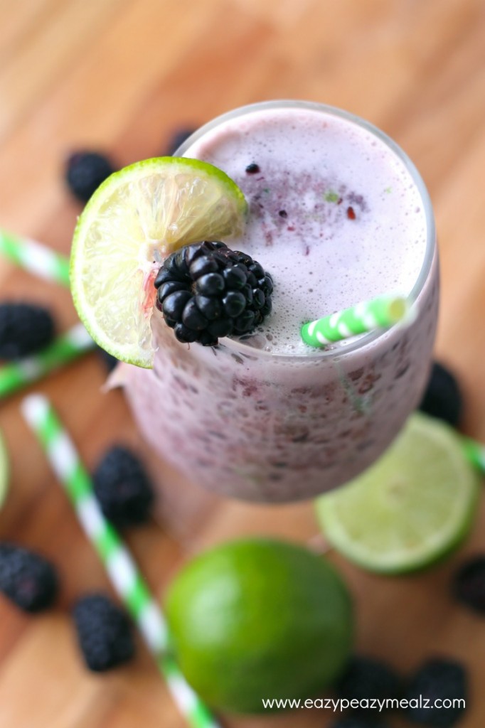 frozen blackberry lime punch