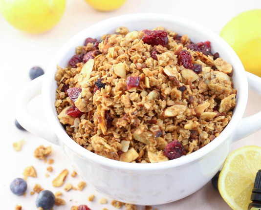 lemon blueberry granola