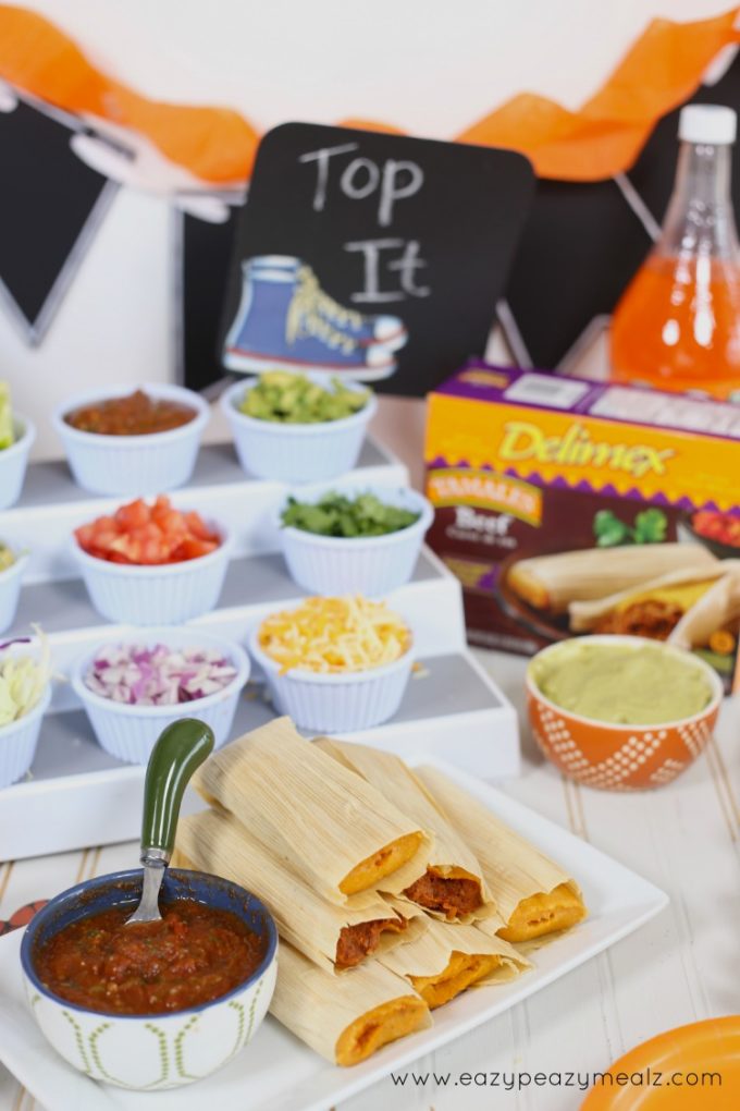 tamales delimex, party food for basketball season