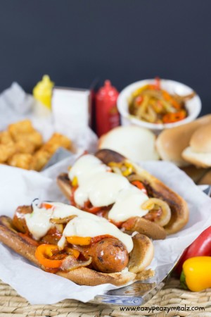 Smothered Sausage Parm Dogs