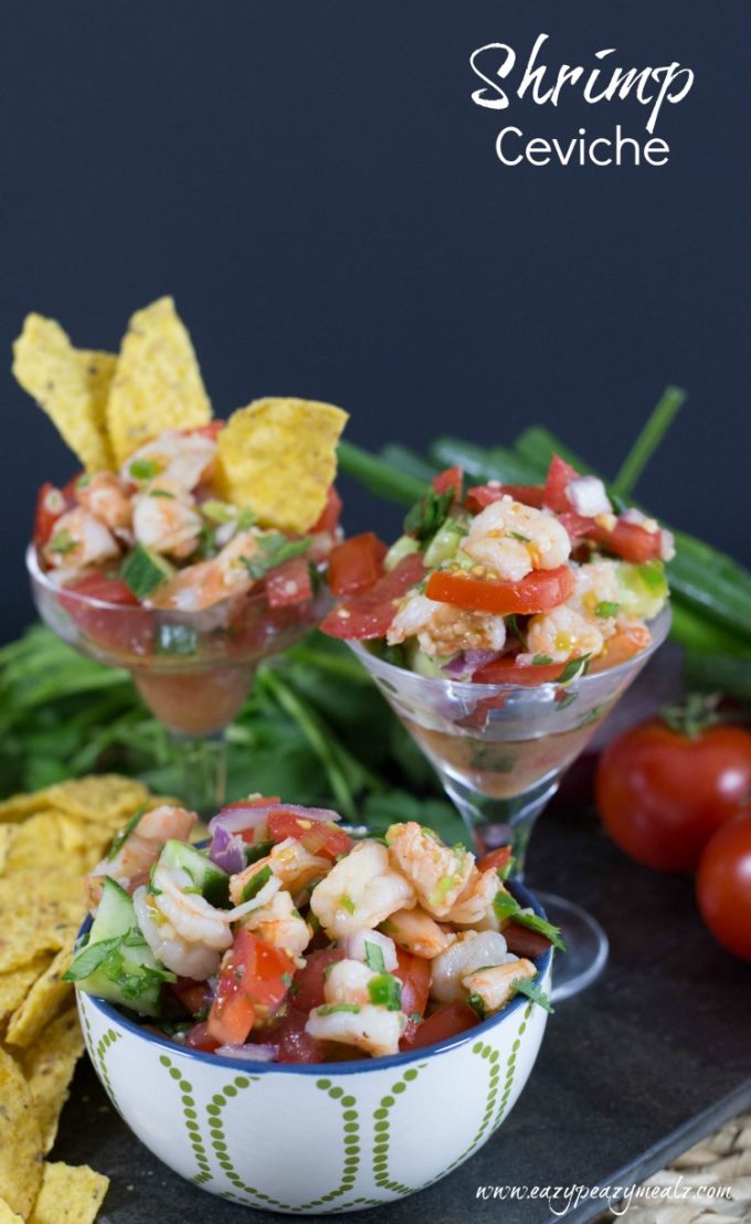 Shrimp ceviche, the perfect appetizer, a delicious seafood dip