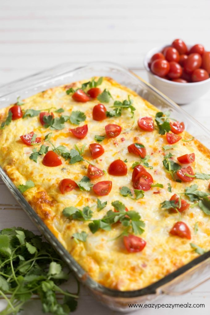 Cheesy Mexican Breakfast Casserole + Fight Hunger - Easy Peasy Meals