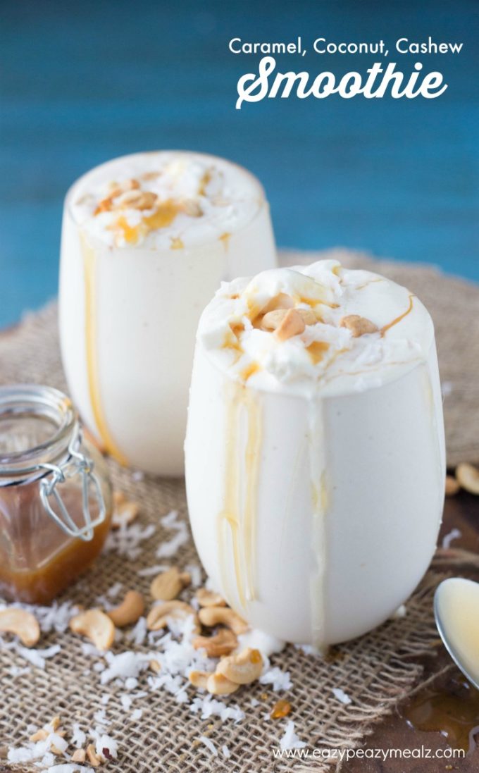 Caramel cashew coconut smoothie, smoothie, cashew, nuts, healthy, coconut, smoothie, cashew, coconut milk