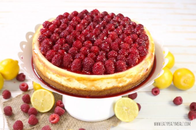 full lemon rasp cheesecake