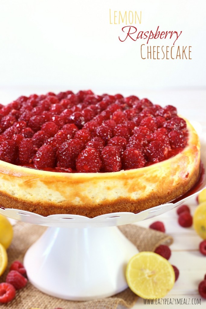 lemon raspberry cheesecake hero image