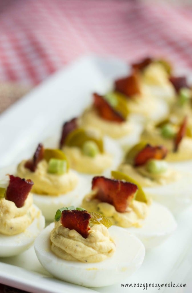 Bacon Jalapeno Mustard Deviled Eggs Easy Peasy Meals
