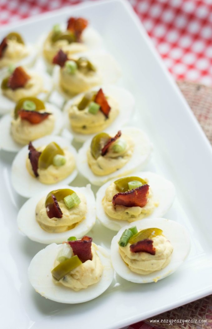These bacon deviled eggs are a low carb or keto friendly deviled egg that is a great snack