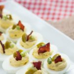 Bacon jalapeno deviled eggs are a great low carb or keto friendly snack