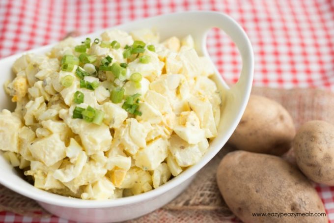 Potato Salad Recipe Mustard: bursting with amazing flavors, and perfect for serving up at a backyard BBQ!