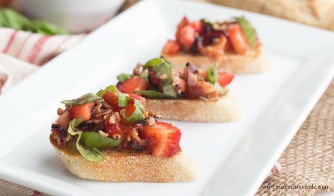 Strawberry basil crostini 2