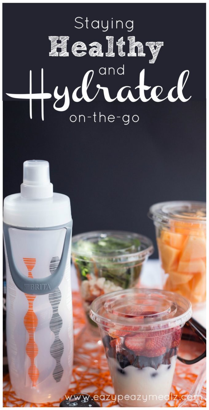 Healthy and Hydrated on the go, snacks for on the go