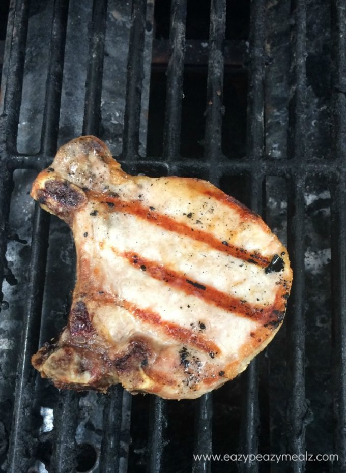 pork on the grill