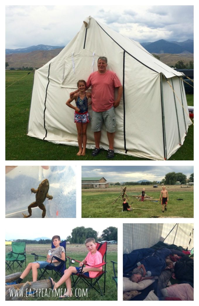 camping collage