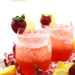 Frozen strawberry lemonade