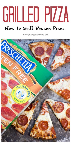 Grilled Pizza: Taking a frozen gluten free pizza and grilling it for added flavor and fun!