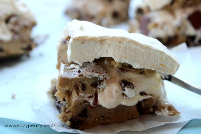 Klondike bar cookie dough ice cream cake