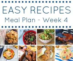 Week 5: Easy Recipes Meal Plan