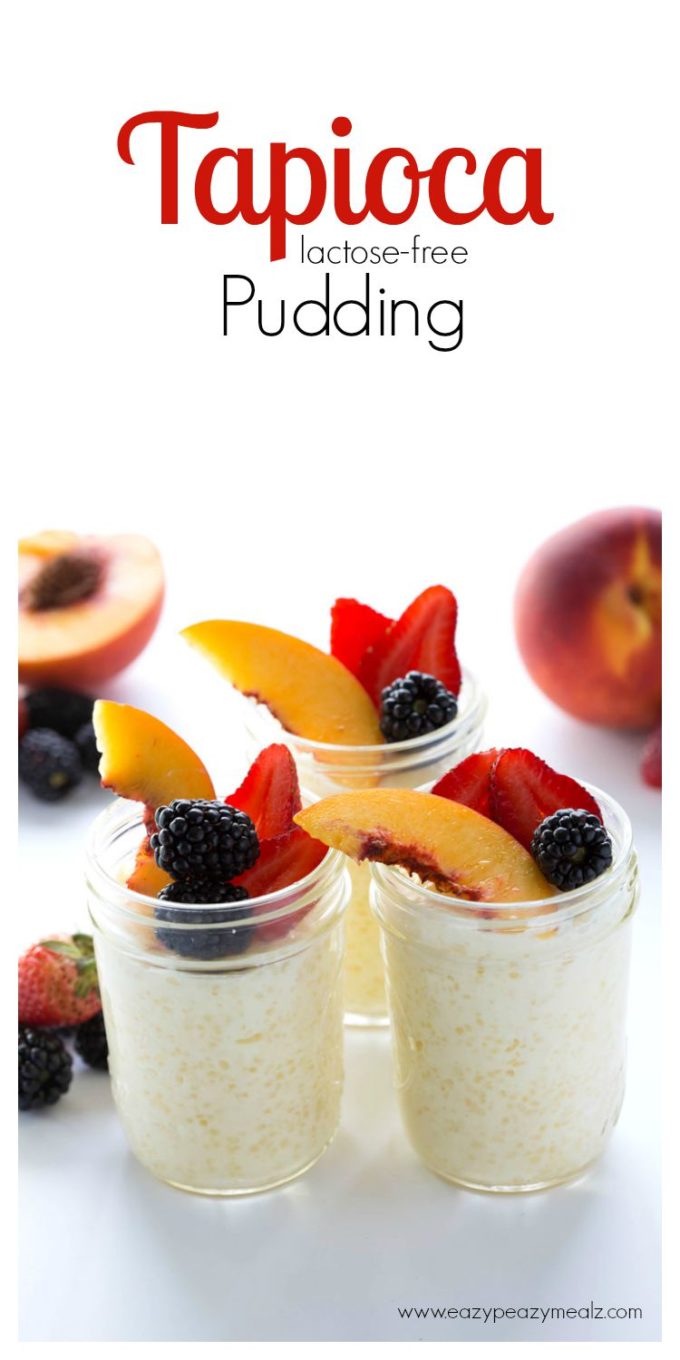 Lactose free tapioca pudding is delicious and easy to make.
