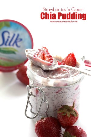 Strawberries ‘n Cream Chia Breakfast Pudding