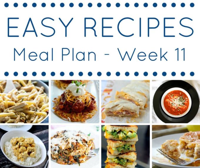 Meal Plan Easy Recipes, perfect for the whole family!