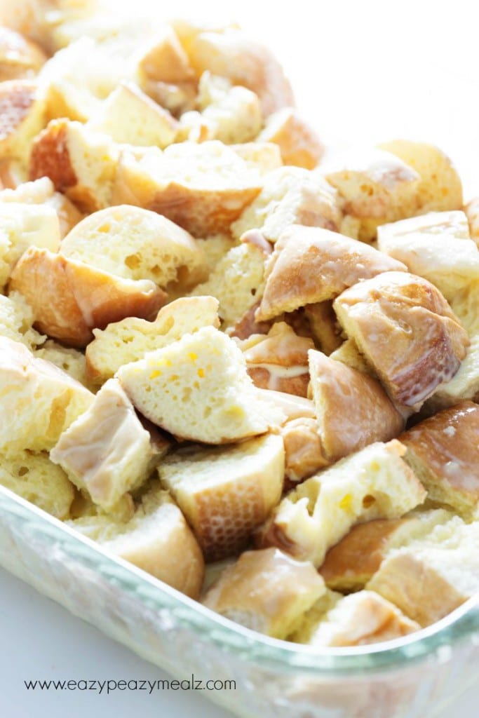 Peach Cobbler Overnight French Toast Casserole Easy Peasy Meals