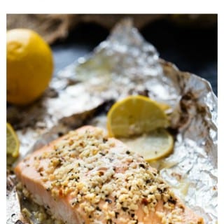 Lemon Basil Garlic Butter Salmon