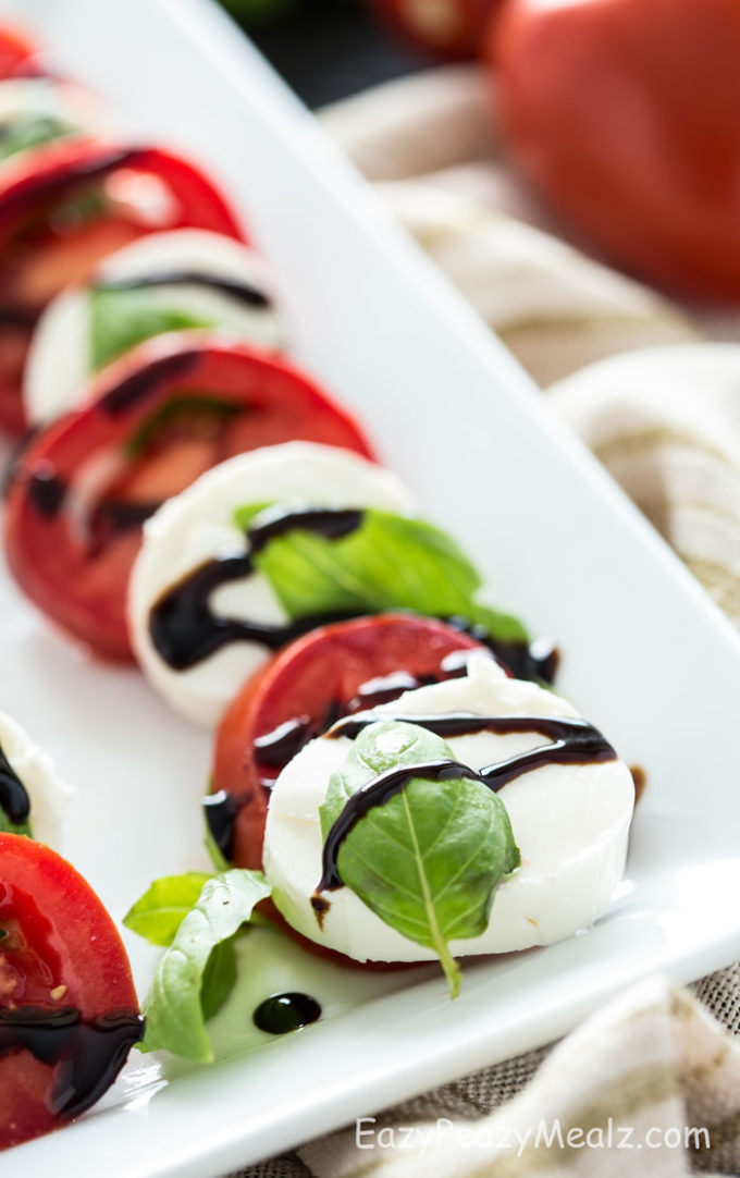 Traditional Caprese makes a great holiday appetizer
