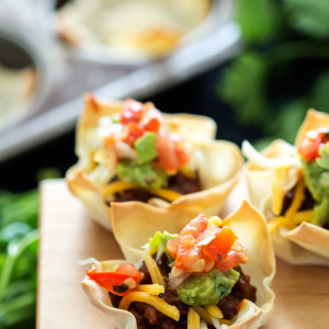 BBQ Beef Mini Taco Cups